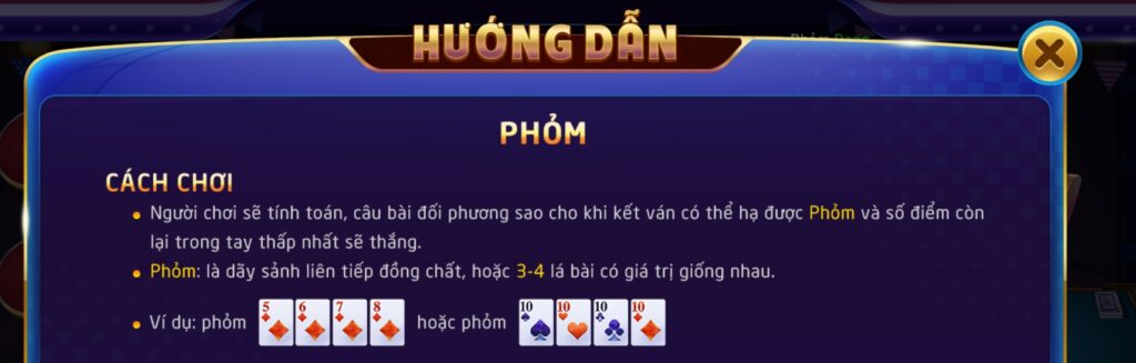 Hướng dẫn cách chơi phỏm cho người mới bắt đầu