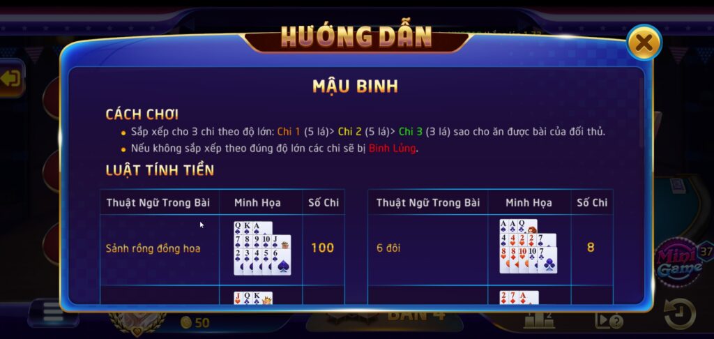 Cách chơi mậu binh từ cơ bản đến nâng cao